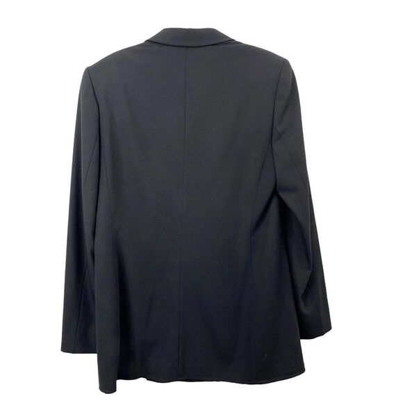 Escada wool blend black single button blazer Sz 38‎ Medium - Picture 8 of 12